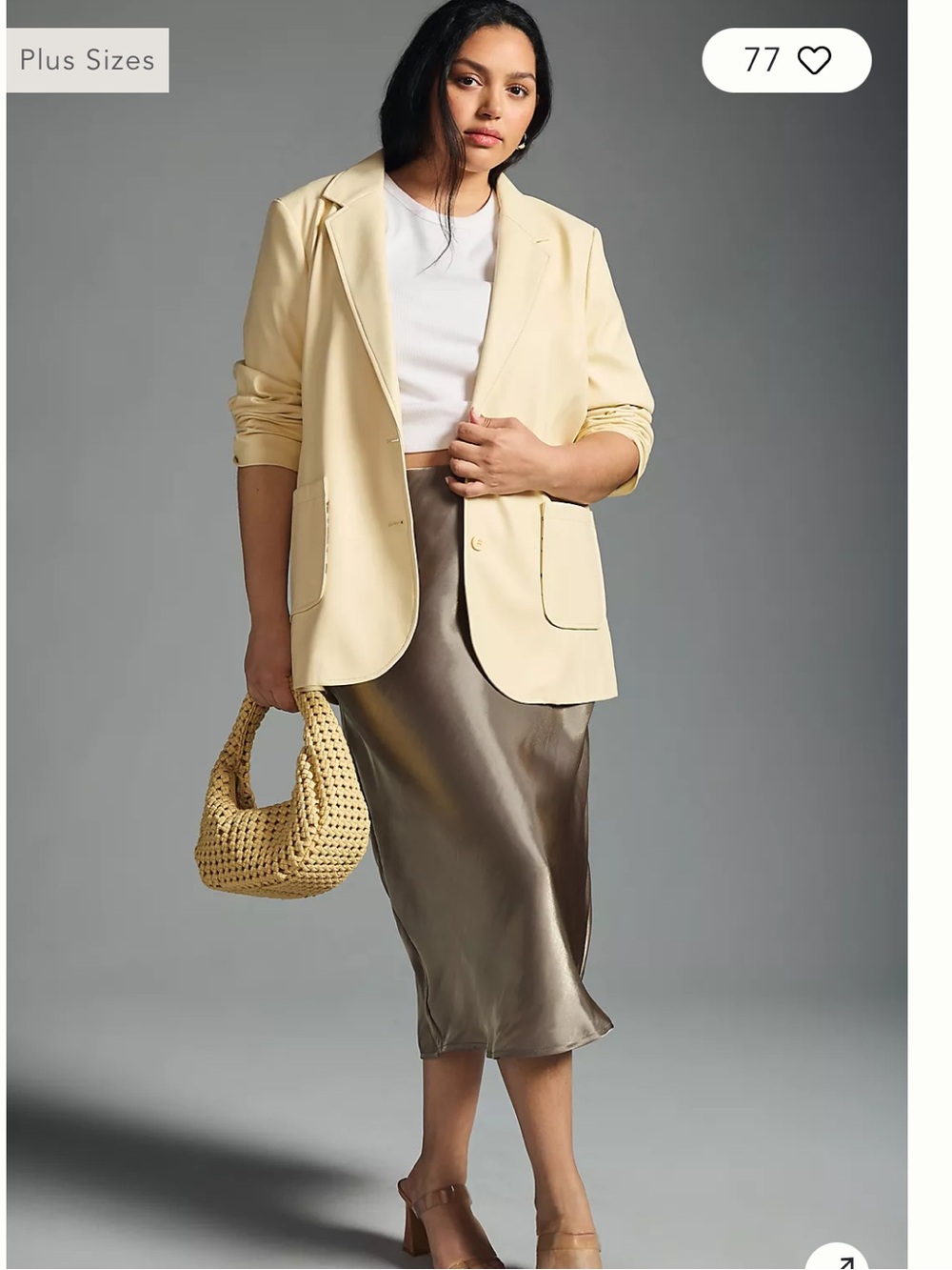 NWT Anthropologie size 1X faux leather blazer